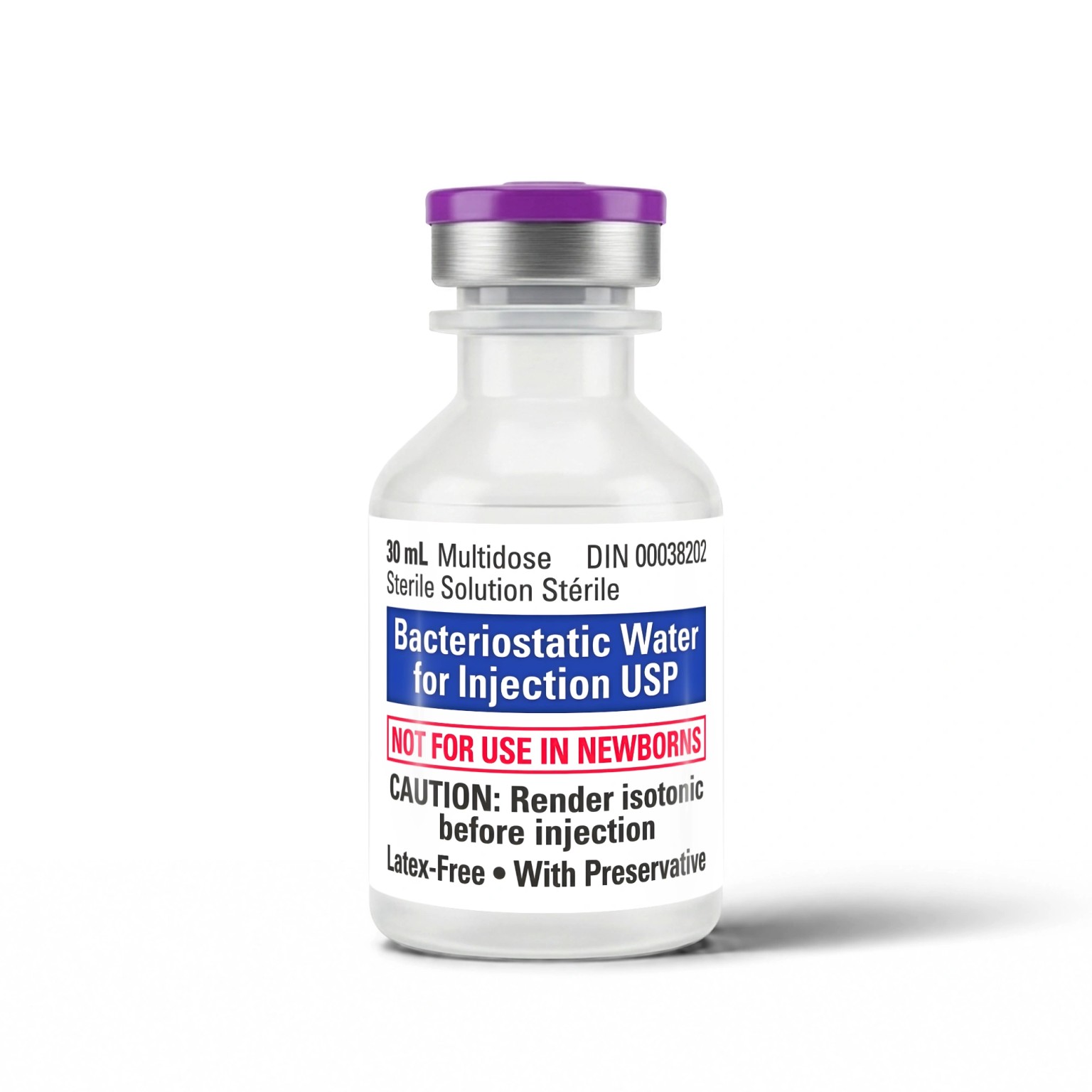 Vial representing Bacteriostatic water